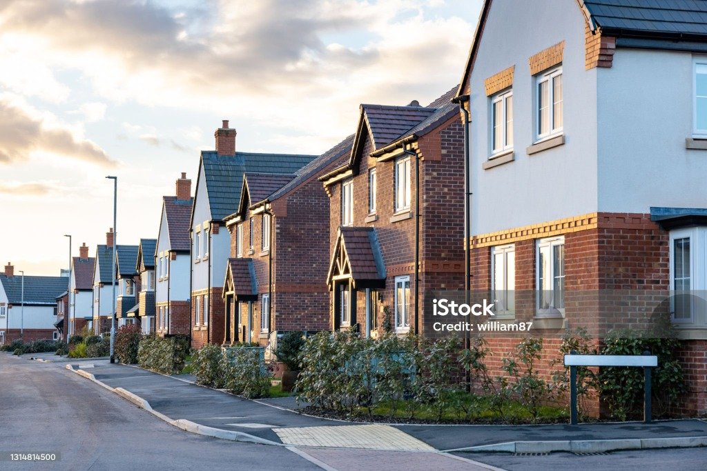 Modern suburban houses